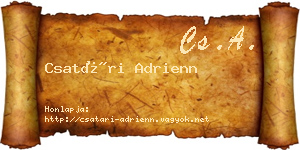 Csatári Adrienn névjegykártya