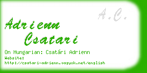 adrienn csatari business card